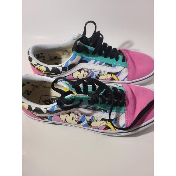 Vans Old Skool 80's Mickey Lo Top Sneakers Size 7 Men 8.5 Women Disney - Picture 3 of 6